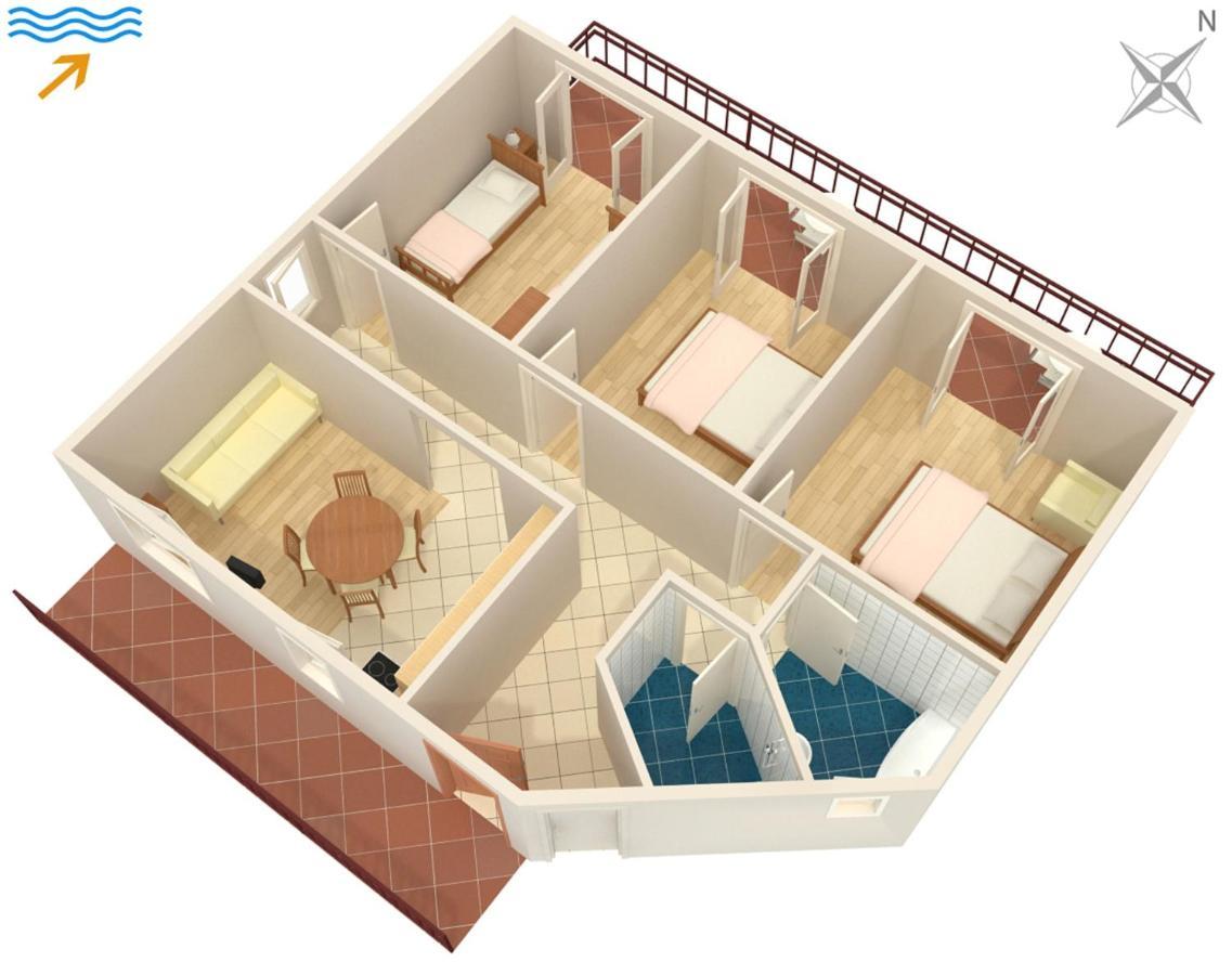 Apartments With A Parking Space Malinska Exterior foto
